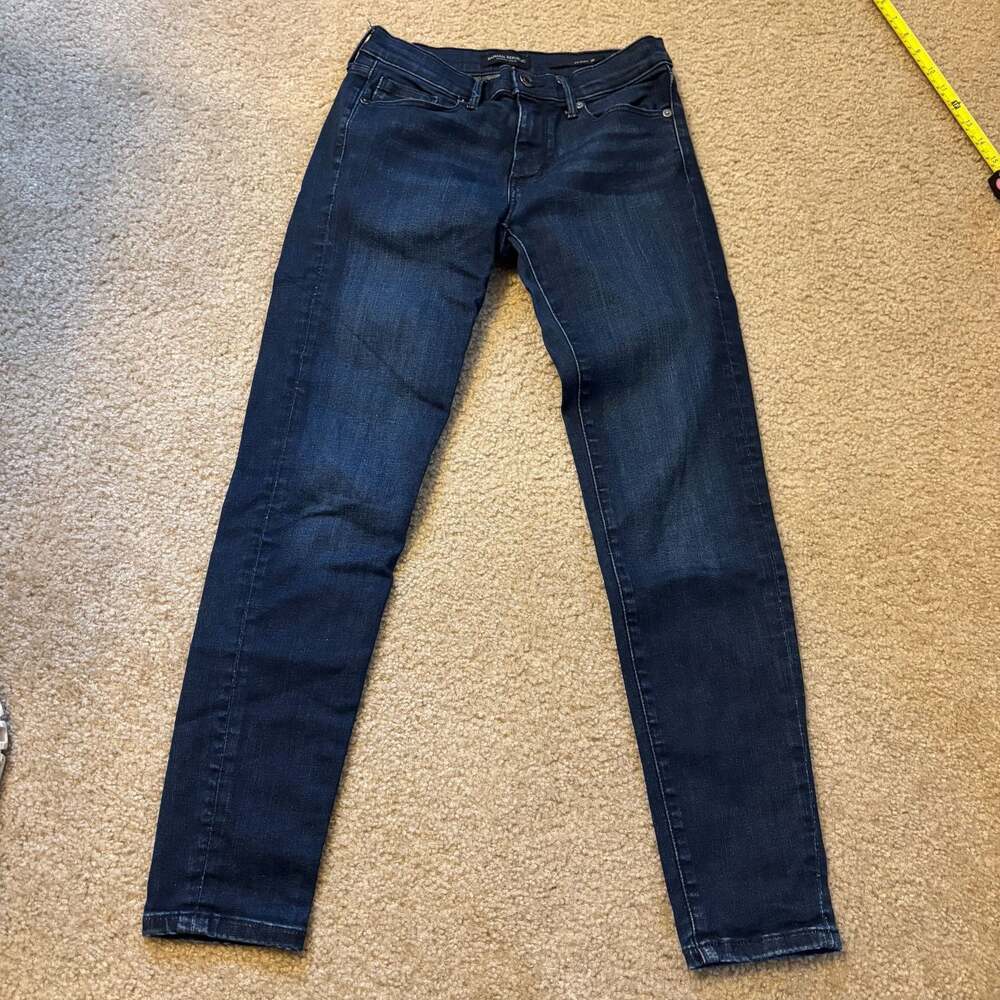 Banana Republic Premium Denim Skinny Jeans Size 26 Dark Wash